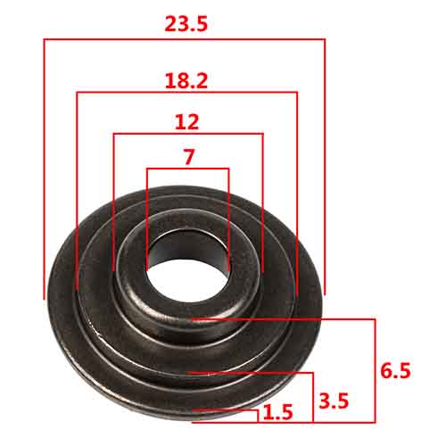 PLATILLO DE VALVULA ZANELLA RX150 (UNIDAD) STD