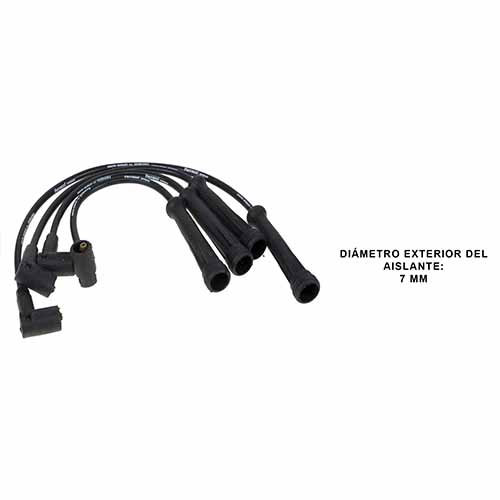 CABLE BUJIA LINEA SUPERIOR RENAULT LOGAN/SANDERO/SYMBOL/KANGOO/SCENIC/MEGANE 1.6 8V FERRAZZI (06-01730)