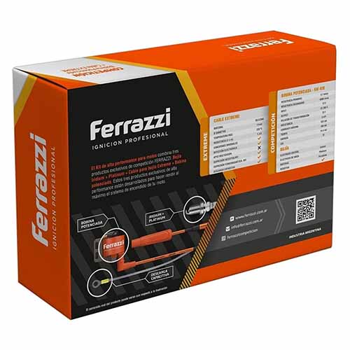 KIT BOBINA MOTO 180º EXTREME COMPETICION FERRAZZI (KMEA45)