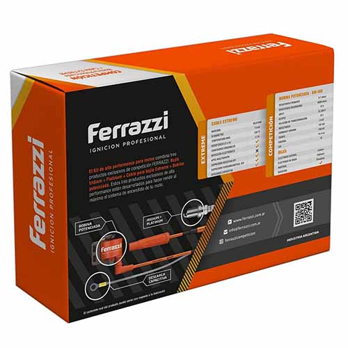 KIT BOBINA MOTO 90º EXTREME COMPETICION FERRAZZI (KMEB45)