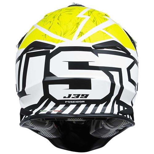CASCO JUST1 J39 POSEIDON FLUOR YELLOW/BLACK/WHITE L