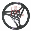 ARO DE LLANTA COMPLETO ALUMINIO DEL. YAMAHA YBR 125 STD