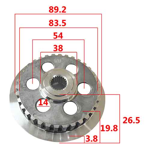PLATO DE EMBRAGUE (CENTRO) HONDA WAVE 125 / C125 BIZ STD