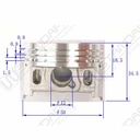 KIT DE PISTON HONDA NAVI 110 STD STD