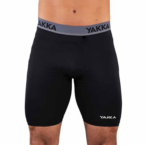 CALZA CORTA HOMBRE NEGRO/NEGRO XL YAKKA (1001)