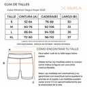 CALZA MINI SHORT MUJER NEGRO TALLE XXL YAKKA (3004)
