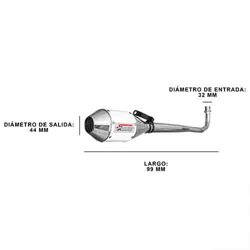 ESCAPE 110CC ST2 INOX STYLE BLANCO PAOLUCCI (EM110P24-BL)