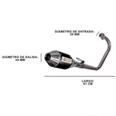 ESCAPE HONDA CG TITAN 150CC ST2 INOX STYLE NEGRO PAOLUCCI (EM150CG24-NE)