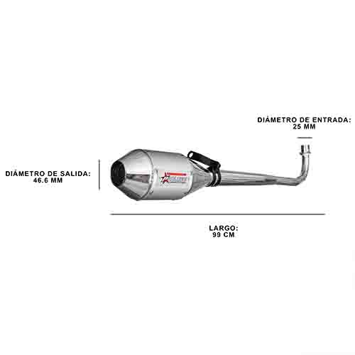 ESCAPE MOTO 110CC ST2 STYLE GRIS PAOLUCCI (EM110P23-SGR)