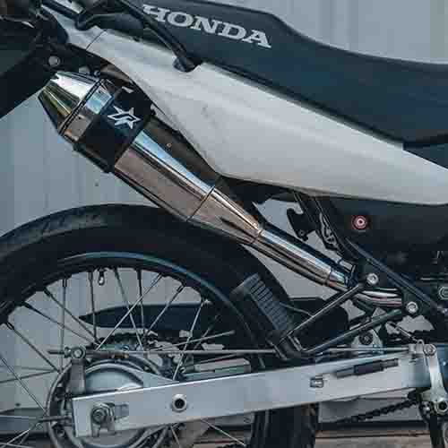 ESCAPE MOTO 150 ST2 CROMO HONDA XR DEPORTIVO POR ARRIBA PAOLUCCI (EM150XR-22-C/D-UP)