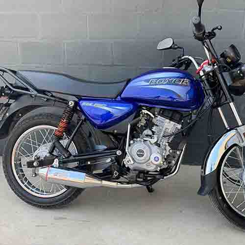 ESCAPE MOTO BAJAJ BOXER 150 ST2 CROMO PAOLUCCI (EM150BOXER-22-D)