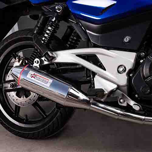 ESCAPE MOTO BAJAJ ROUSER 220 ST2 CROMO PAOLUCCI (EM220ROUSERNS-22-D)