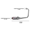 ESCAPE MOTO BAJAJ ROUSER NS 160 ST2 CROMO PAOLUCCI (EM160ROUSERNS)