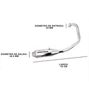 ESCAPE MOTO BAJAJ ROUSER RS 200CC ST3 CROMO NS200FI PAOLUCCI (EM200ROUSERRS-32-D)