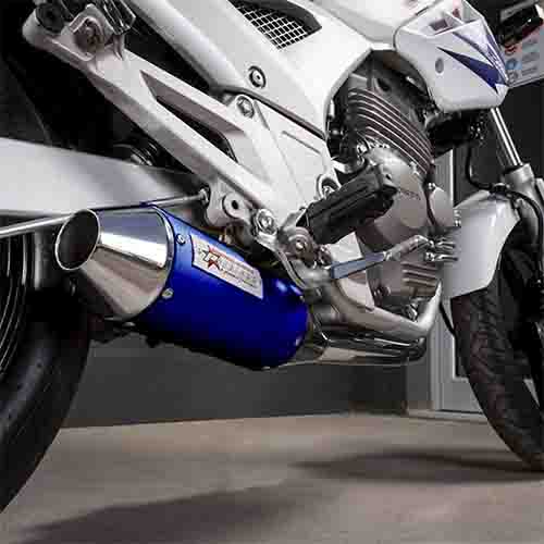 ESCAPE MOTO HONDA 250 TWISTER +290 ST2 CROMO AZUL SILEN ALUM RACING/COMP PAOLUCCI (EM250TW-23-R+290A