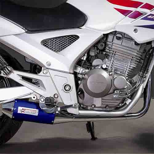 ESCAPE MOTO HONDA 250 TWISTER +290 ST2 CROMO AZUL SILEN ALUM RACING/COMP PAOLUCCI (EM250TW-23-R+290A