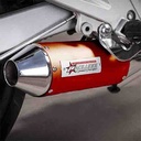 ESCAPE MOTO HONDA 250 TWISTER +290 ST2 CROMO ROJO SILEN ALUM RACING/COMP PAOLUCCI (EM250TW-23-R+290
