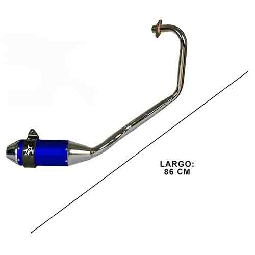 ESCAPE MOTO HONDA CB 125F ST3 ALUMINIO AZUL PAOLUCCI (EM125HCBF33-SAZ)