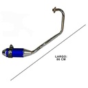 ESCAPE MOTO HONDA CB 125F ST3 ALUMINIO AZUL PAOLUCCI (EM125HCBF33-SAZ)