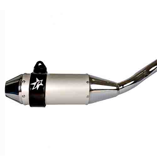 ESCAPE MOTO HONDA CB 125F ST3 ALUMINIO GRIS PAOLUCCI (EM125HCBF33-SGR)