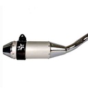 ESCAPE MOTO HONDA CB 125F ST3 ALUMINIO GRIS PAOLUCCI (EM125HCBF33-SGR)