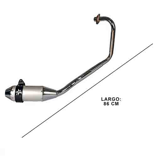 ESCAPE MOTO HONDA CB 125F ST3 ALUMINIO GRIS PAOLUCCI (EM125HCBF33-SGR)