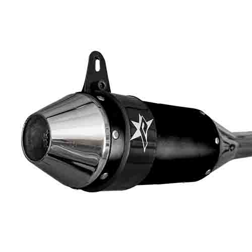 ESCAPE MOTO HONDA CB 125F ST3 ALUMINIO NEGRO PAOLUCCI (EM125HCBF33-SNE)