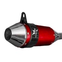 ESCAPE MOTO HONDA CB 125F ST3 ALUMINIO ROJO PAOLUCCI (EM125HCBF33-SRO)