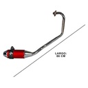 ESCAPE MOTO HONDA CB 125F ST3 ALUMINIO ROJO PAOLUCCI (EM125HCBF33-SRO)