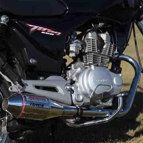 ESCAPE MOTO HONDA CG TITAN 150 ST2 CROMO DEPORTIVO PAOLUCCI (EM150CG-22-C/D)