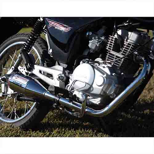 ESCAPE MOTO HONDA CG TITAN 150 ST2 CROMO DEPORTIVO PAOLUCCI (EM150CG-22-C/D)