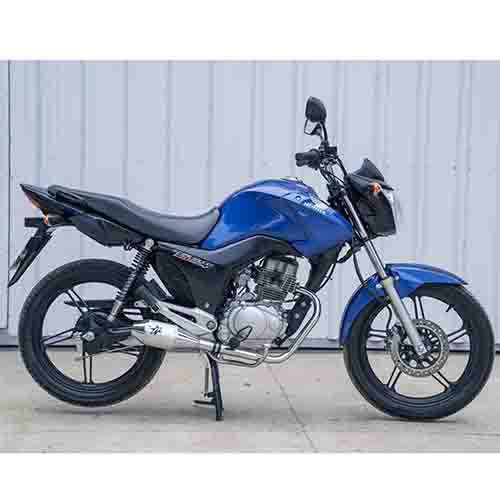 ESCAPE MOTO HONDA CG TITAN 150 ST2 SILEN ALUMINIO STYLE PAOLUCCI (EM150CG-23-C/S)
