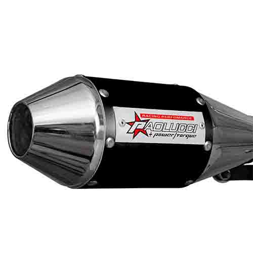 ESCAPE MOTO HONDA CG TITAN 150CC (LIBRE+200) ST2 STYLE NEGRO PAOLUCCI (EM150CG23-C+200NE)