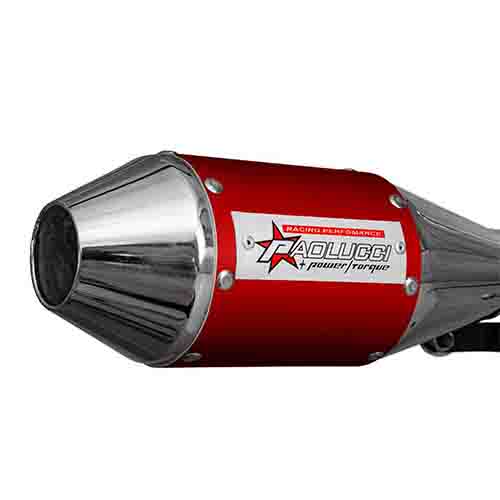 ESCAPE MOTO HONDA CG TITAN 150CC (LIBRE+200) ST2 STYLE ROJO PAOLUCCI (EM150CG23-C+200RO)