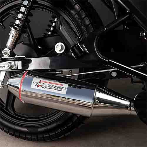 ESCAPE MOTO HONDA GLH 150 ST3 CROMO PAOLUCCI (EM150-GLH32-D)