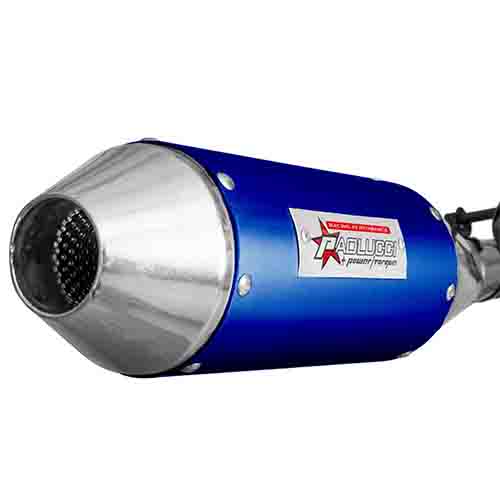 ESCAPE MOTO HONDA NEW CG TITAN 150CC ST3 STYLE AZUL PAOLUCCI (EM150NEWCG33-SAZ)