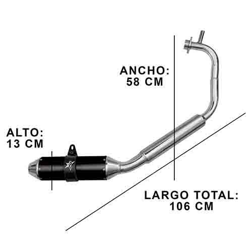 ESCAPE MOTO HONDA NEW TWISTER CB 250CC ST3 STYLE NEGRO PAOLUCCI (EM250NEWCB33-SNE)