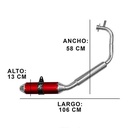 ESCAPE MOTO HONDA NEW TWISTER CB 250CC ST3 STYLE ROJO PAOLUCCI (EM250NEWCB33-SRO)