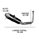 ESCAPE MOTO HONDA TWISTER CBX 250CC ST3 STYLE NEGRO PAOLUCCI (EM250CBX33-SNE)