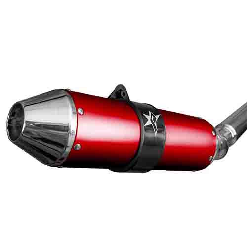 ESCAPE MOTO HONDA TWISTER CBX 250CC ST3 STYLE ROJO PAOLUCCI (EM250CBX33-SRO)