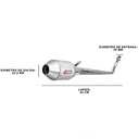 ESCAPE MOTO HONDA WAVE S 110CC ST2 STYLE GRIS PAOLUCCI (EM110WAVES23-SGR)