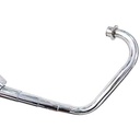 ESCAPE MOTO HONDA XR 150 ST2 CROMO DEPORTIVO POR ABAJO PAOLUCCI (EM150XR 22-C/D-DOWN)