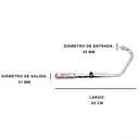 ESCAPE MOTO RX 150 ST1 CROMO PAOLUCCI DEPORTIVO PAOLUCCI (EM150RX-12-C/D)