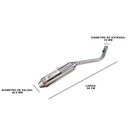 ESCAPE MOTO SKUA 250 ST2 CROMO POR ARRIBA SLIP ON PAOLUCCI (EM250SKUA-22-D)