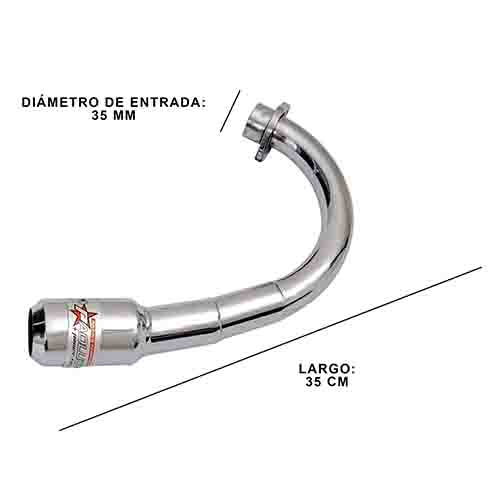 ESCAPE MOTO TWISTER CBX 250 CORTO PICADAS COMPETICION PAOLUCCI (EM250TWISTER-2-R)