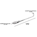 ESCAPE MOTO WAVE S 110CC ST2 CROMO DEPORTIVO PAOLUCCI (EM110WAVES22-C/D)