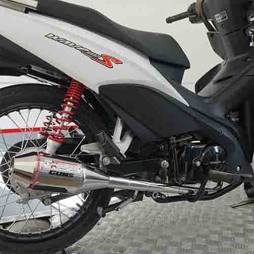 ESCAPE MOTO WAVE S 110CC ST2 CROMO DEPORTIVO PAOLUCCI (EM110WAVES22-C/D)