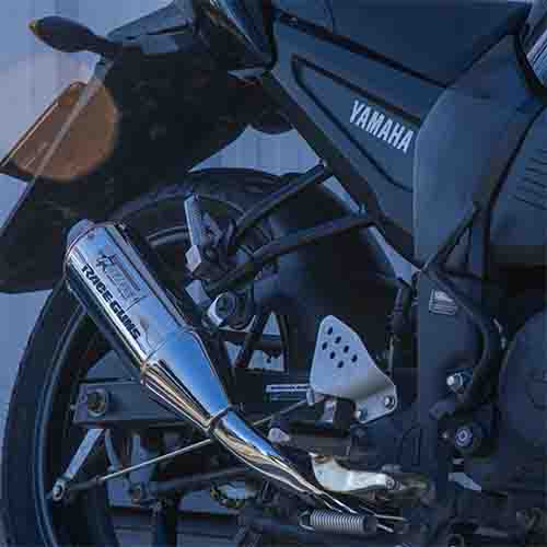 ESCAPE MOTO YAMAHA FZ16 160 ST3 CROMO DEPORTIVO SIN SORDINA PAOLUCCI (EM160FZ16-32-C/D)