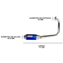 ESCAPE MOTO YAMAHA FZ25 ST2 STYLE AZUL PAOLUCCI (EM250FZ2523-SAZ)