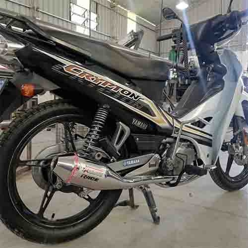 ESCAPE MOTO YAMAHA NEW CRYPTON 110 ST2 CROMO DEPORTIVO PAOLUCCI (EM110-22-C/D)